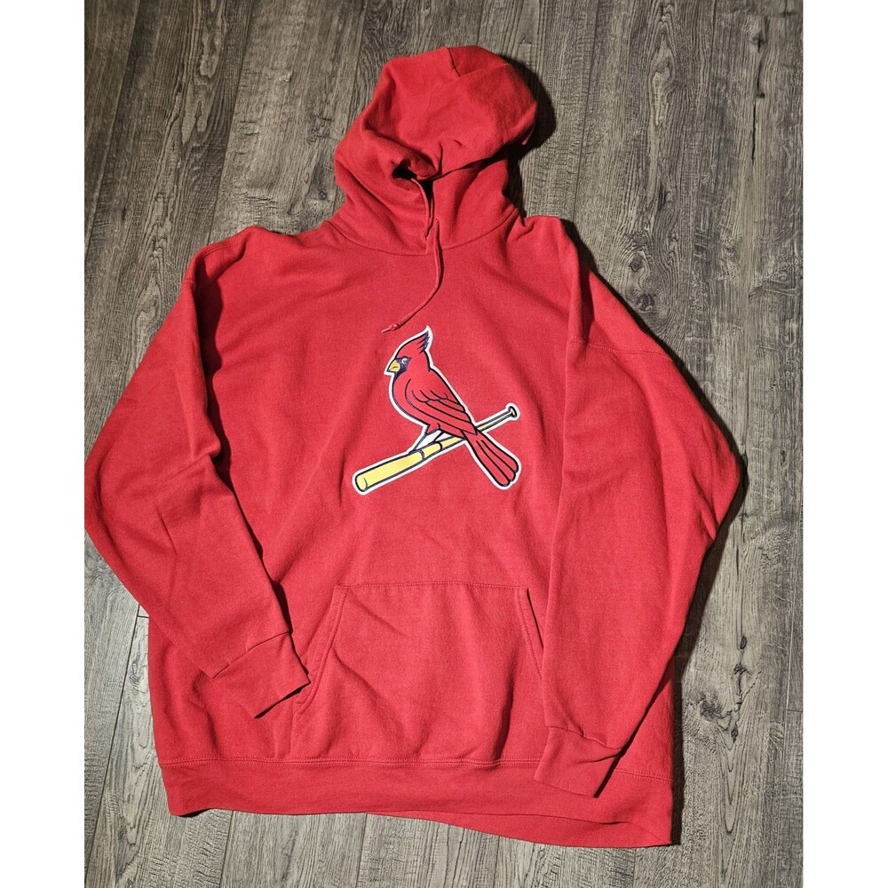 St. Louis Cardinals Hoodie Mens XL Red Pullover Sweatshirt